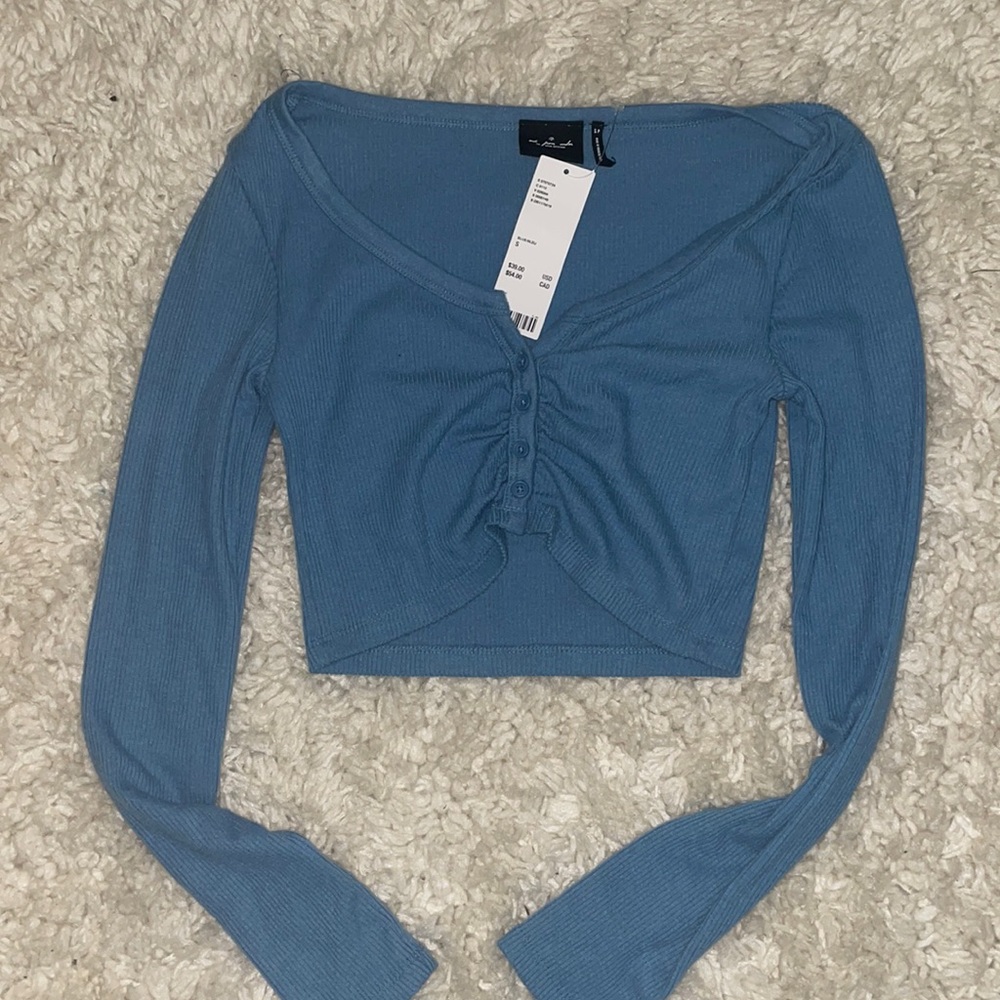 Urban outfitters long sleeve crop top